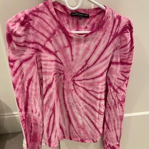 Generation Love Tracy Puff-Sleeve Tie-Dye Tee
